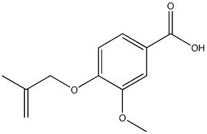 3-methoxy-4-[(2-methylprop-2-enyl)oxy]benzoic acid 구조식 이미지