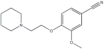 3-methoxy-4-[2-(piperidin-1-yl)ethoxy]benzonitrile 구조식 이미지