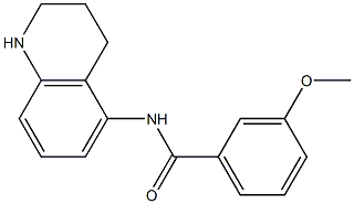 3-methoxy-N-(1,2,3,4-tetrahydroquinolin-5-yl)benzamide Structure