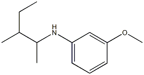 3-methoxy-N-(3-methylpentan-2-yl)aniline 구조식 이미지