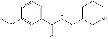 3-methoxy-N-(piperidin-3-ylmethyl)benzamide 구조식 이미지