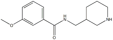 3-methoxy-N-(piperidin-3-ylmethyl)benzamide Structure