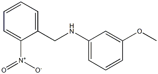 3-methoxy-N-[(2-nitrophenyl)methyl]aniline 구조식 이미지