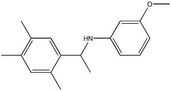 3-methoxy-N-[1-(2,4,5-trimethylphenyl)ethyl]aniline Structure