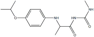 3-methyl-1-(2-{[4-(propan-2-yloxy)phenyl]amino}propanoyl)urea 구조식 이미지