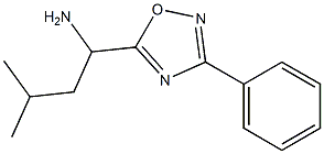 3-methyl-1-(3-phenyl-1,2,4-oxadiazol-5-yl)butan-1-amine Structure