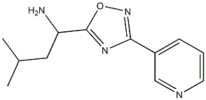 3-methyl-1-[3-(pyridin-3-yl)-1,2,4-oxadiazol-5-yl]butan-1-amine Structure