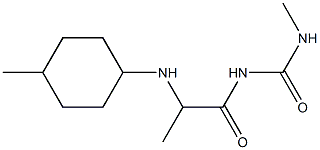 3-methyl-1-{2-[(4-methylcyclohexyl)amino]propanoyl}urea 구조식 이미지