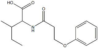 3-methyl-2-(3-phenoxypropanamido)pentanoic acid 구조식 이미지