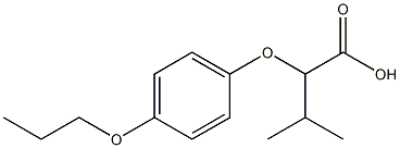 3-methyl-2-(4-propoxyphenoxy)butanoic acid 구조식 이미지