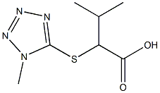 3-methyl-2-[(1-methyl-1H-1,2,3,4-tetrazol-5-yl)sulfanyl]butanoic acid Structure