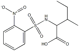 3-methyl-2-[(2-nitrobenzene)sulfonamido]pentanoic acid 구조식 이미지