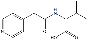 3-methyl-2-[(pyridin-4-ylacetyl)amino]butanoic acid 구조식 이미지