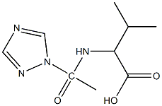 3-methyl-2-[1-(1H-1,2,4-triazol-1-yl)acetamido]butanoic acid Structure