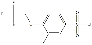 3-methyl-4-(2,2,2-trifluoroethoxy)benzene-1-sulfonyl chloride Structure
