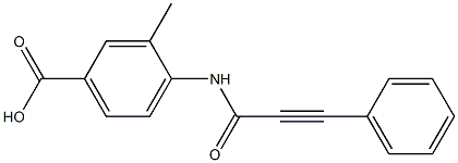 3-methyl-4-[(3-phenylprop-2-ynoyl)amino]benzoic acid Structure