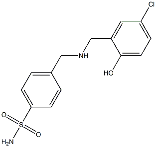 4-({[(5-chloro-2-hydroxyphenyl)methyl]amino}methyl)benzene-1-sulfonamide Structure