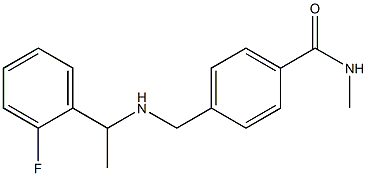 4-({[1-(2-fluorophenyl)ethyl]amino}methyl)-N-methylbenzamide Structure