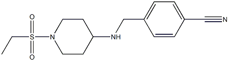 4-({[1-(ethanesulfonyl)piperidin-4-yl]amino}methyl)benzonitrile Structure