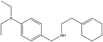 4-({[2-(cyclohex-1-en-1-yl)ethyl]amino}methyl)-N,N-diethylaniline Structure