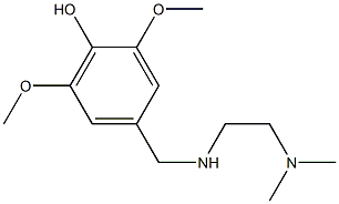 4-({[2-(dimethylamino)ethyl]amino}methyl)-2,6-dimethoxyphenol 구조식 이미지