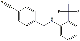 4-({[2-(trifluoromethyl)phenyl]amino}methyl)benzonitrile Structure