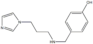 4-({[3-(1H-imidazol-1-yl)propyl]amino}methyl)phenol 구조식 이미지
