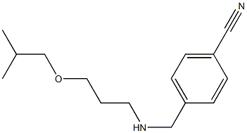 4-({[3-(2-methylpropoxy)propyl]amino}methyl)benzonitrile Structure
