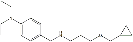 4-({[3-(cyclopropylmethoxy)propyl]amino}methyl)-N,N-diethylaniline 구조식 이미지