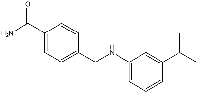 4-({[3-(propan-2-yl)phenyl]amino}methyl)benzamide Structure