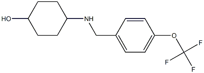 4-({[4-(trifluoromethoxy)phenyl]methyl}amino)cyclohexan-1-ol Structure