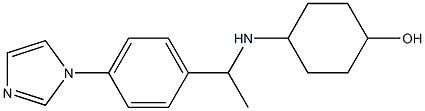4-({1-[4-(1H-imidazol-1-yl)phenyl]ethyl}amino)cyclohexan-1-ol 구조식 이미지