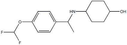 4-({1-[4-(difluoromethoxy)phenyl]ethyl}amino)cyclohexan-1-ol Structure
