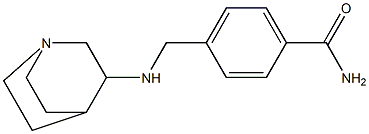 4-({1-azabicyclo[2.2.2]octan-3-ylamino}methyl)benzamide 구조식 이미지