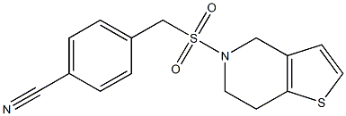 4-({4H,5H,6H,7H-thieno[3,2-c]pyridine-5-sulfonyl}methyl)benzonitrile Structure