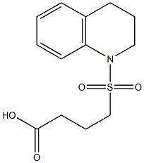 4-(1,2,3,4-tetrahydroquinoline-1-sulfonyl)butanoic acid 구조식 이미지