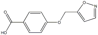 4-(1,2-oxazol-5-ylmethoxy)benzoic acid 구조식 이미지