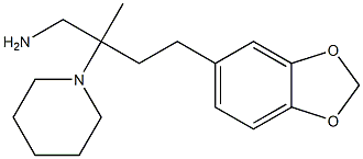 4-(1,3-benzodioxol-5-yl)-2-methyl-2-piperidin-1-ylbutan-1-amine Structure