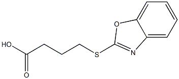 4-(1,3-benzoxazol-2-ylsulfanyl)butanoic acid 구조식 이미지