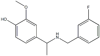 4-(1-{[(3-fluorophenyl)methyl]amino}ethyl)-2-methoxyphenol Structure