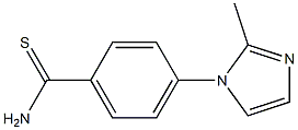 4-(2-methyl-1H-imidazol-1-yl)benzene-1-carbothioamide Structure