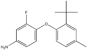 4-(2-tert-butyl-4-methylphenoxy)-3-fluoroaniline Structure