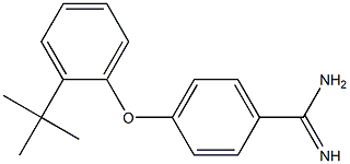 4-(2-tert-butylphenoxy)benzene-1-carboximidamide 구조식 이미지