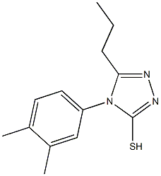 4-(3,4-dimethylphenyl)-5-propyl-4H-1,2,4-triazole-3-thiol 구조식 이미지