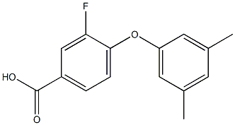 4-(3,5-dimethylphenoxy)-3-fluorobenzoic acid Structure