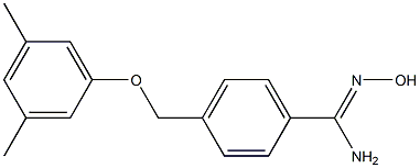 4-(3,5-dimethylphenoxymethyl)-N'-hydroxybenzene-1-carboximidamide 구조식 이미지