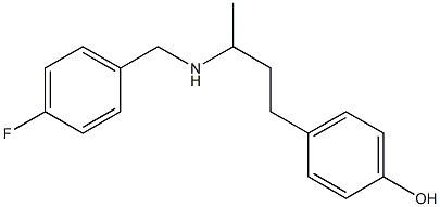 4-(3-{[(4-fluorophenyl)methyl]amino}butyl)phenol 구조식 이미지