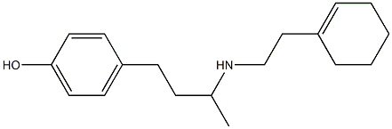 4-(3-{[2-(cyclohex-1-en-1-yl)ethyl]amino}butyl)phenol Structure