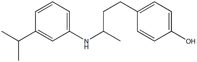 4-(3-{[3-(propan-2-yl)phenyl]amino}butyl)phenol Structure