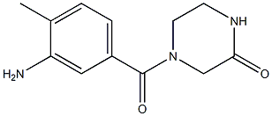 4-(3-amino-4-methylbenzoyl)piperazin-2-one 구조식 이미지